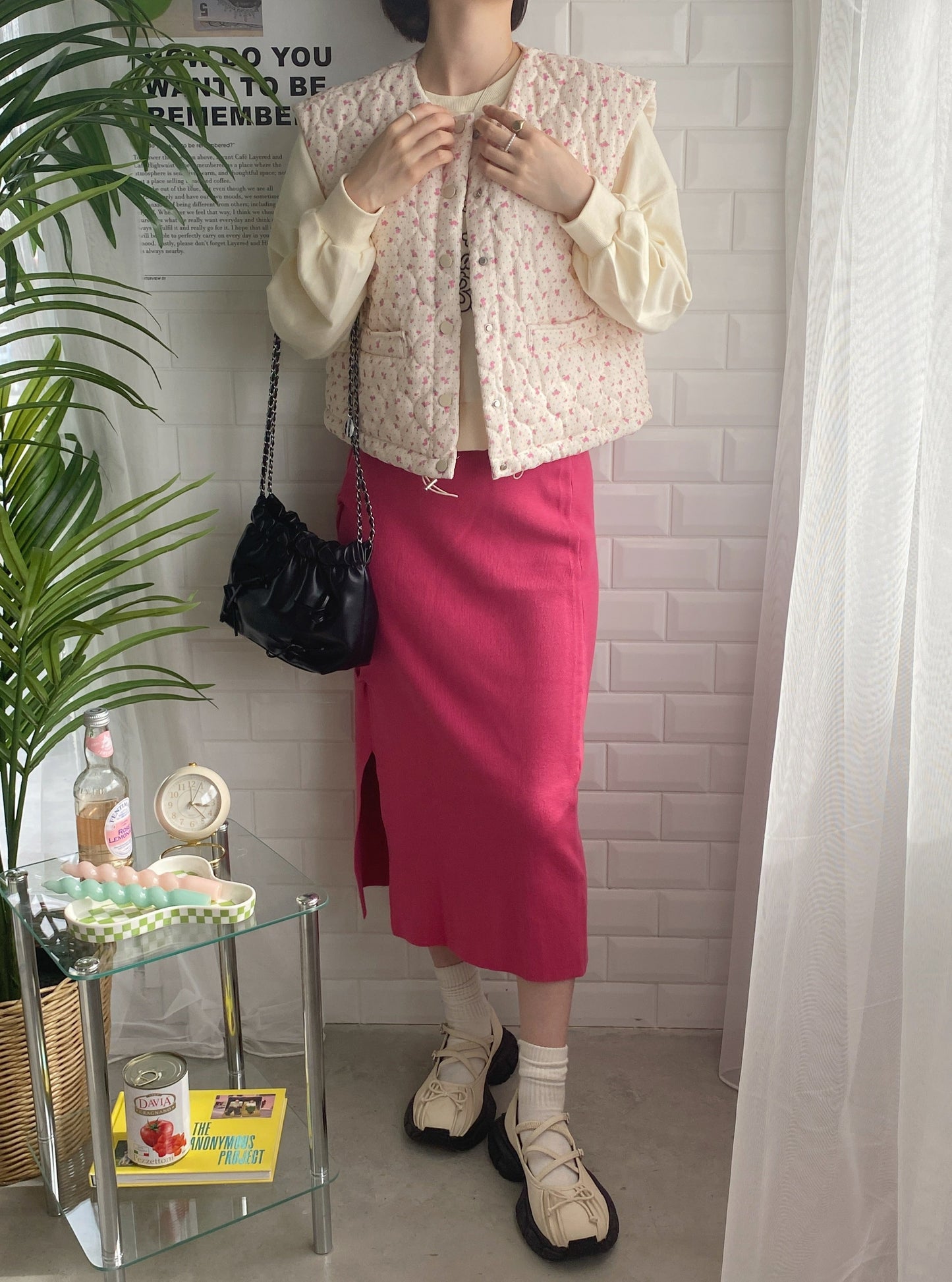 <SL2234603> ツイストニットスカート