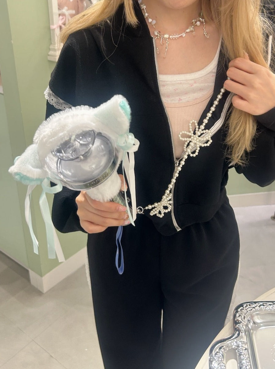 <SL4241607> パールフラワースマホショルダーストラップ