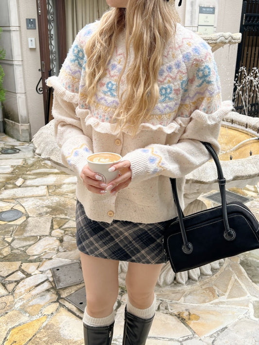 <SL2243639> lovely ribbon frill cardigan