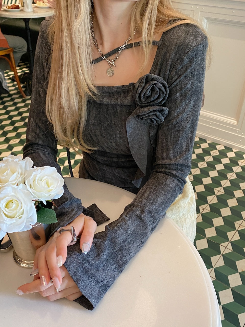 <SL2243683> y2k rose point tops