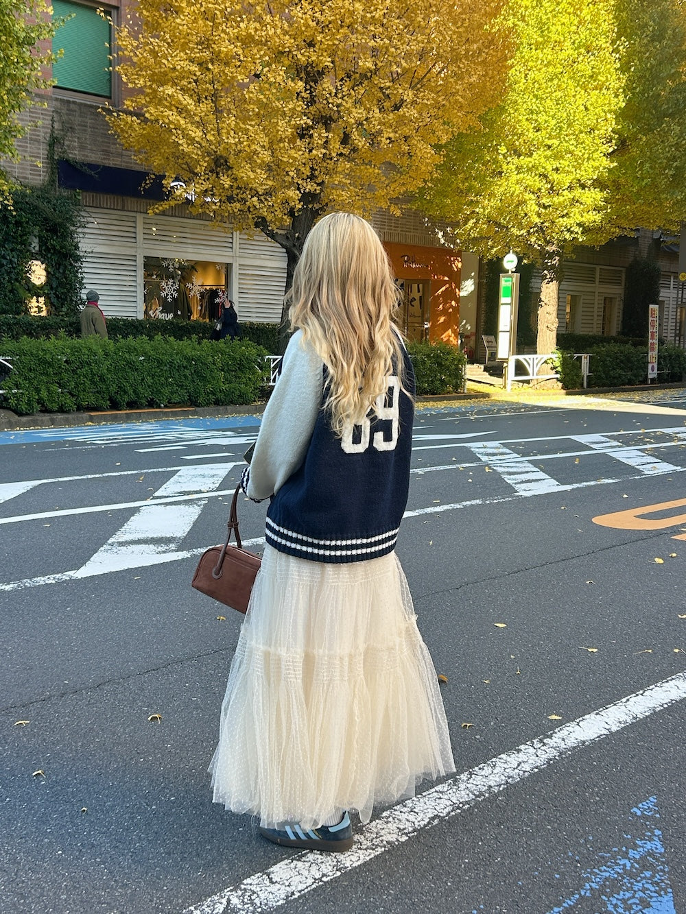 <SL2243630> ドットシフォンスカート