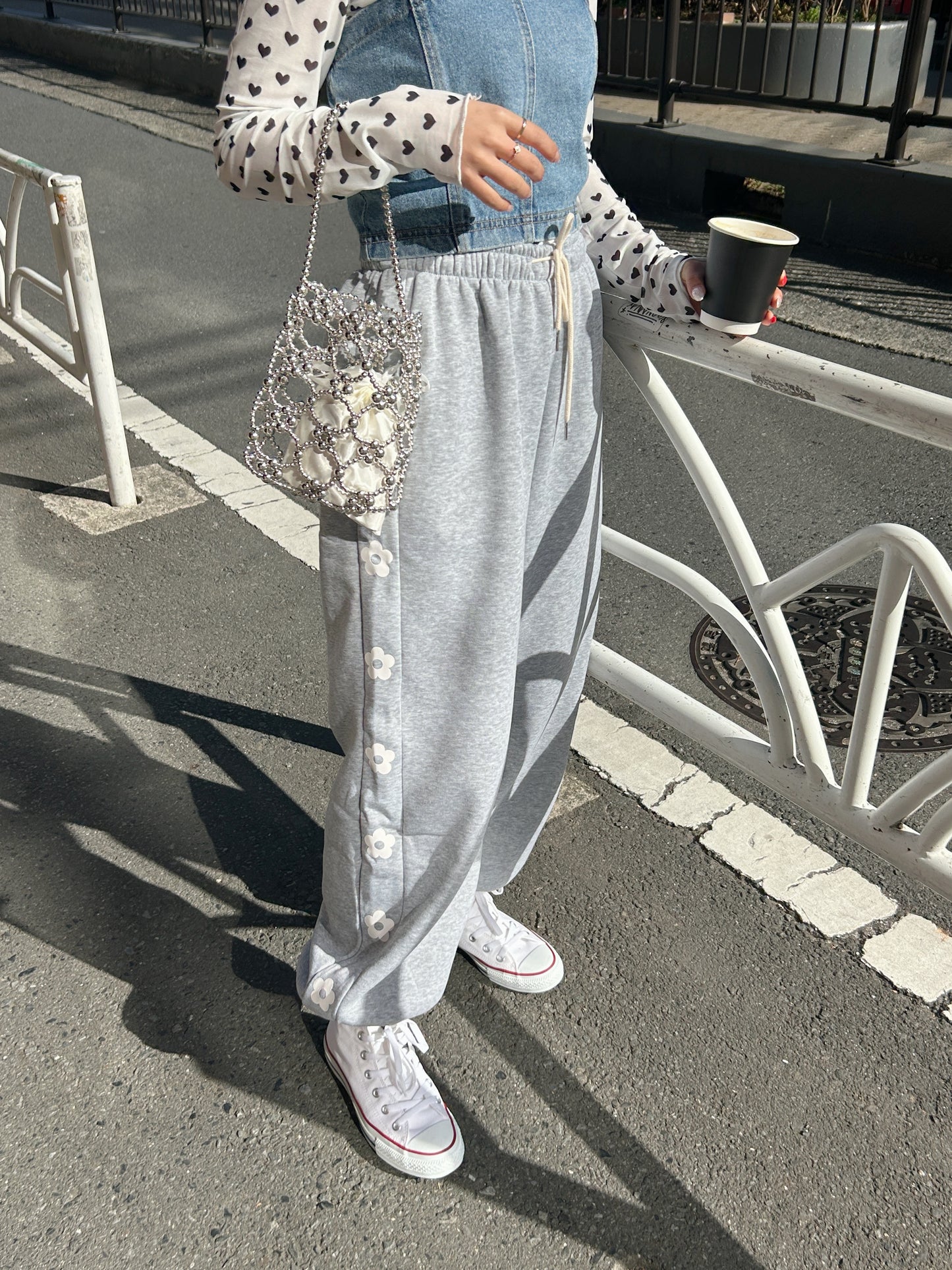 <SL2234633> フラワージョガーパンツ