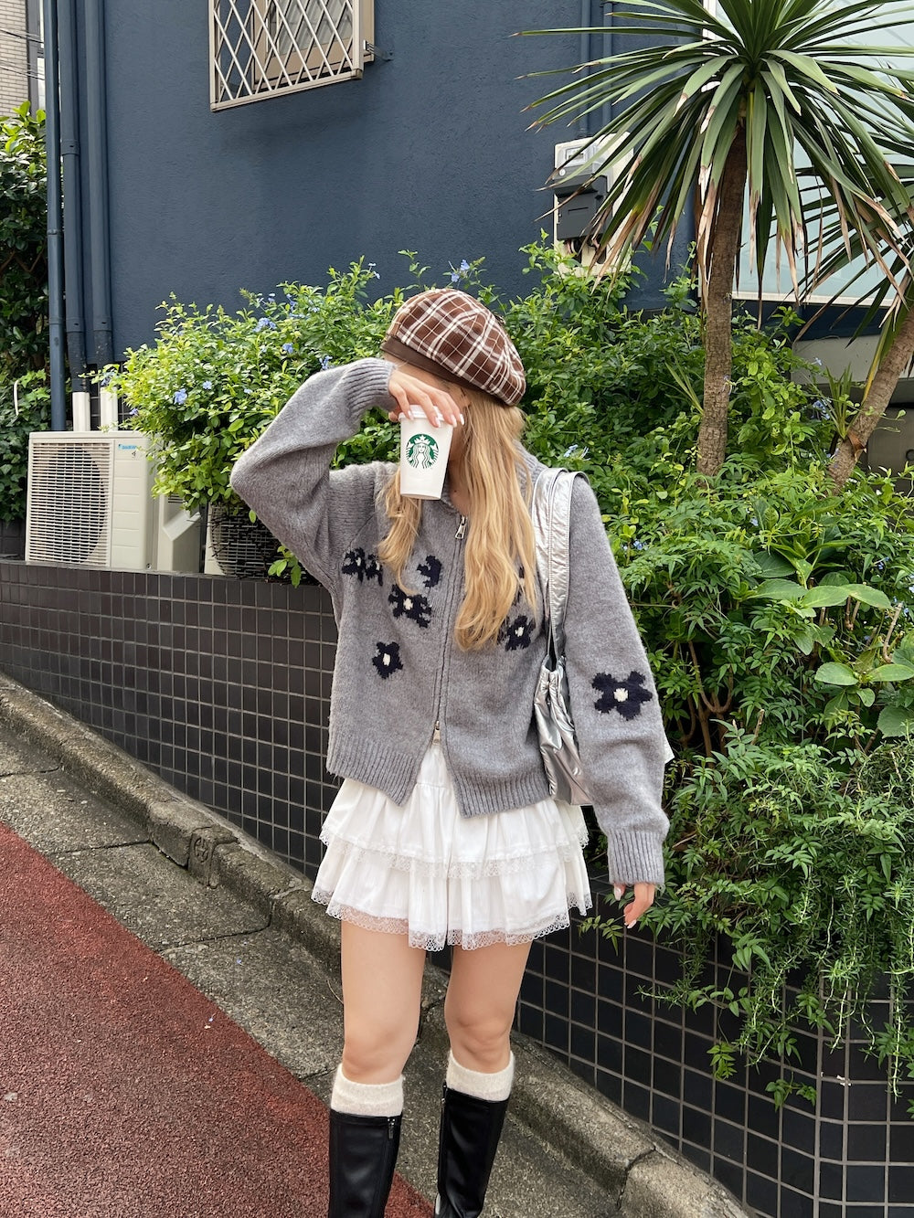 ※ラスト1点!!<SL5243602> チェックベレー帽