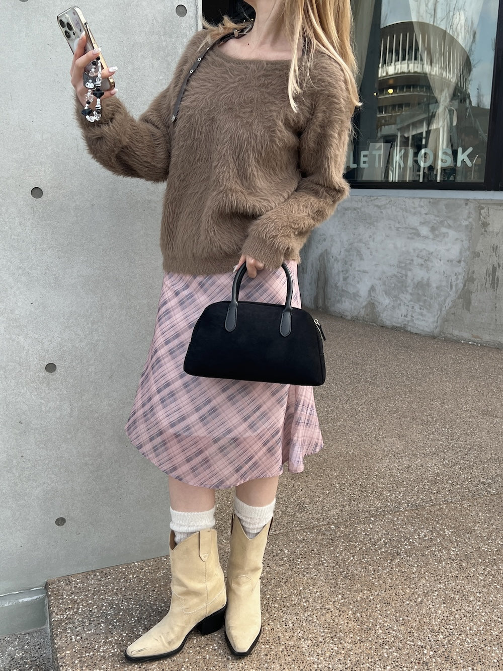 <SL2244658> ストラップヴィンテージシャギーニット