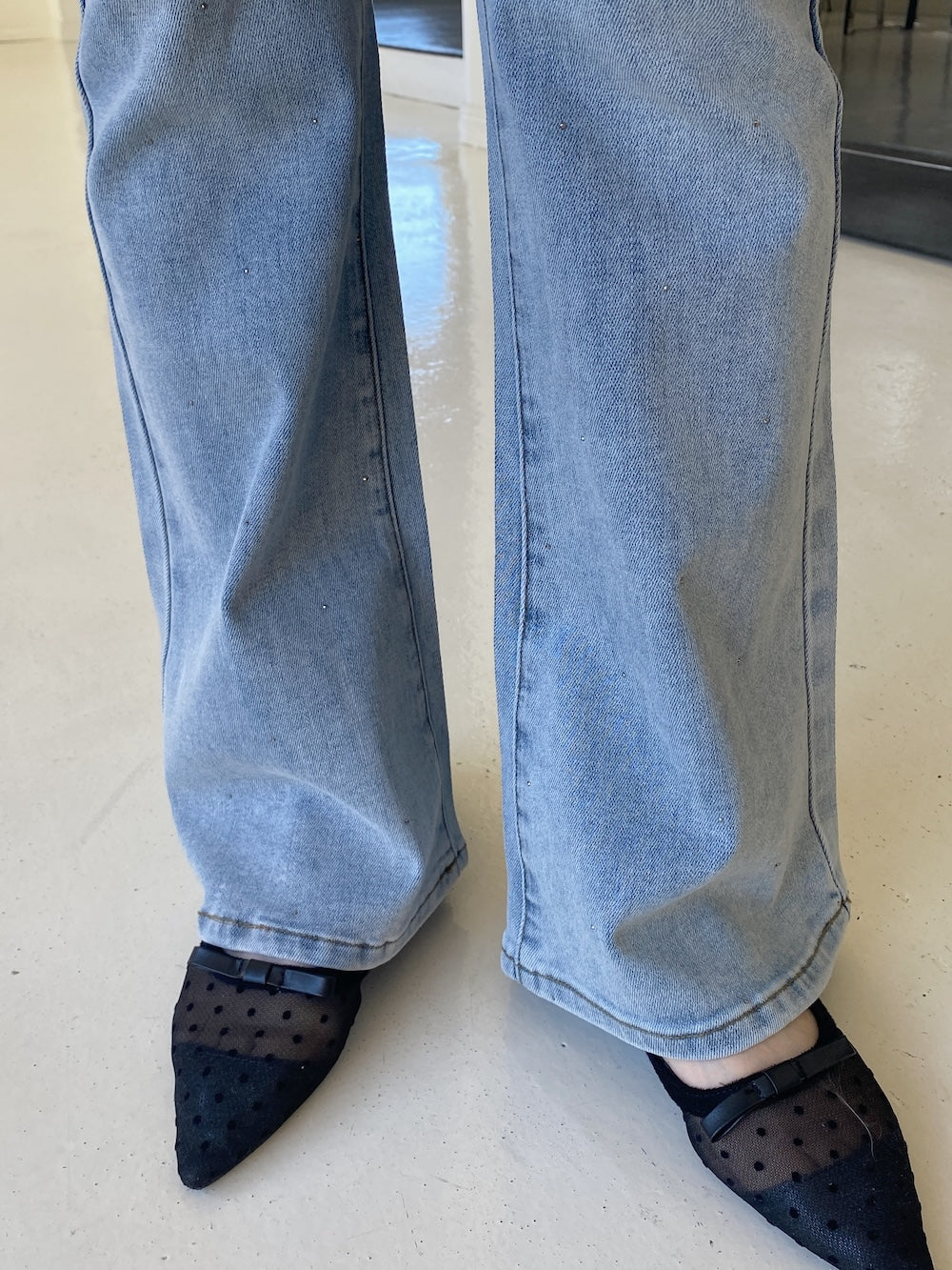 <SL2251618> バタフライチェーンSETフレアデニム