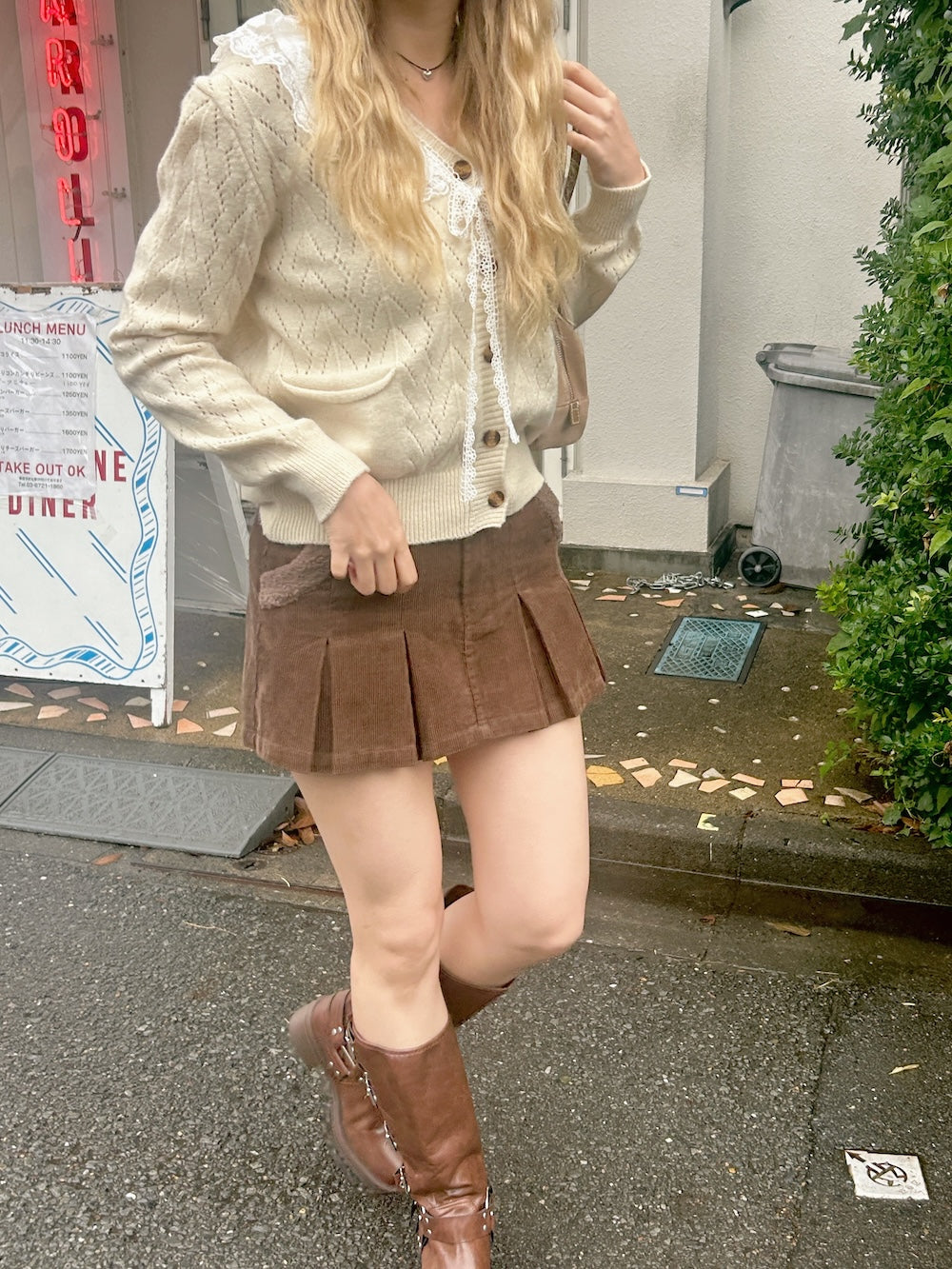 <SL2243641> romantic lace point cardigan