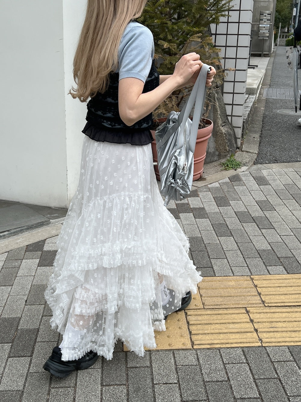 <SL2251644> レースフリルキャミソール