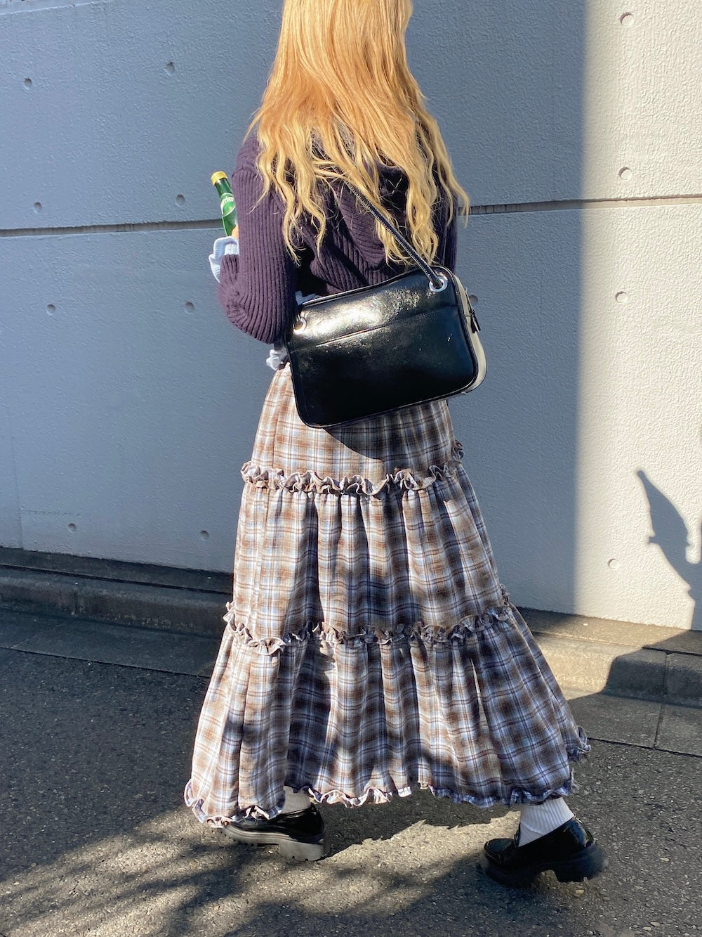 <SL2244635> フリルヘムレディライクフーディーカーディガン