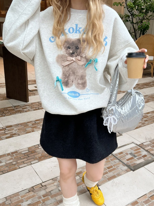 <SL2243663> bear ribbon sweat