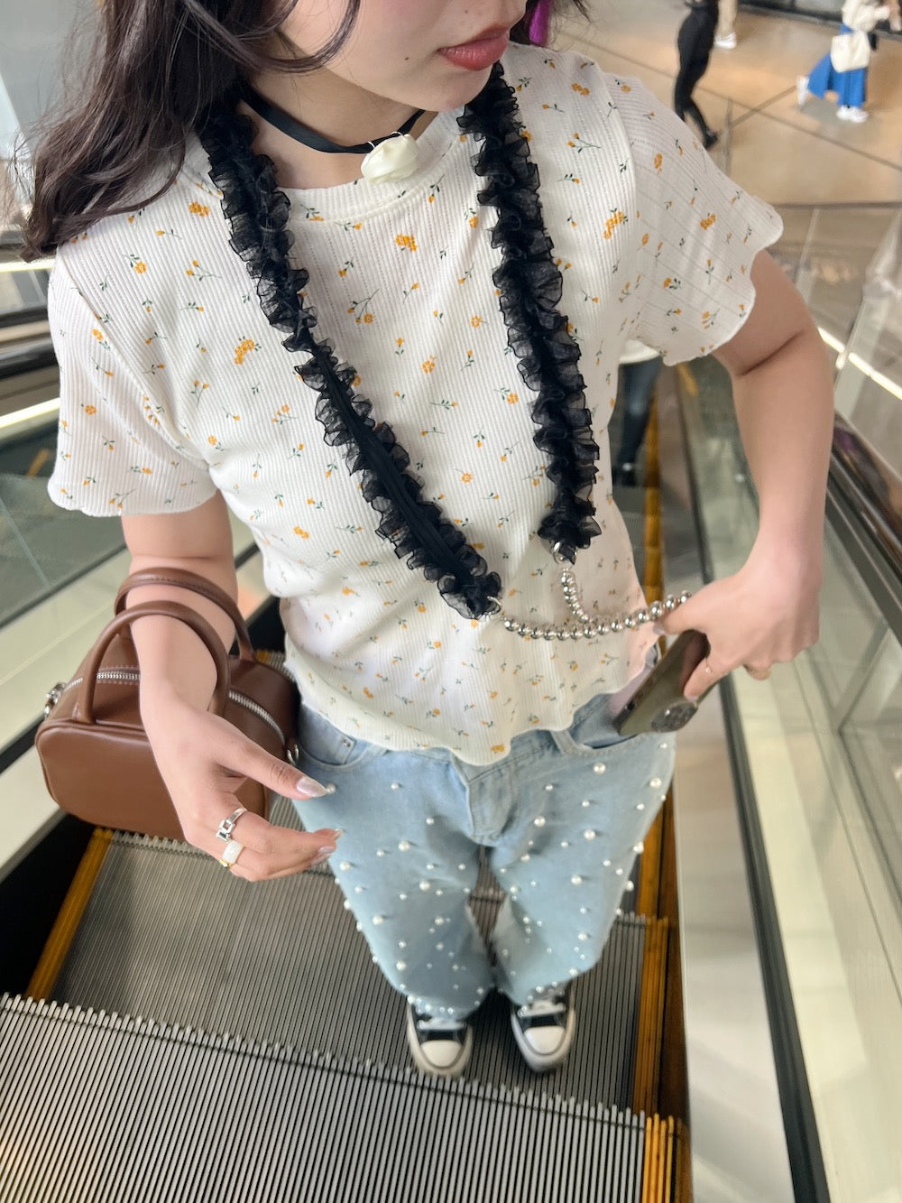 <SL2241627> flower thermal tee