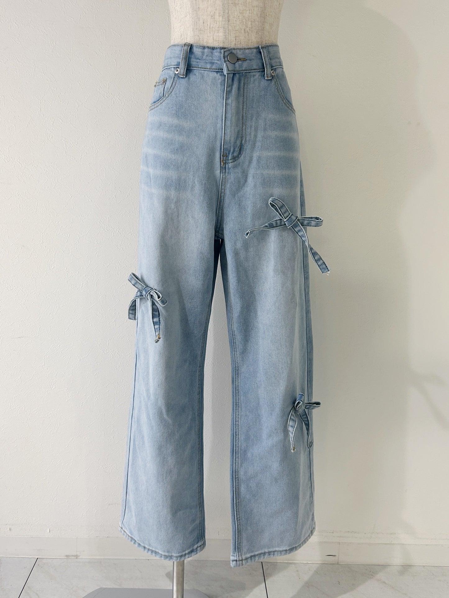 <SL2234658> ribbon point denim