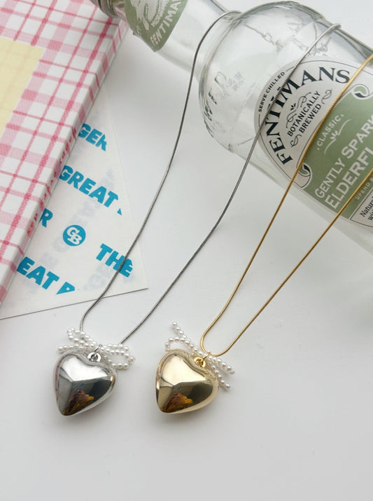 <SL4241613> lovely heart charm necklace