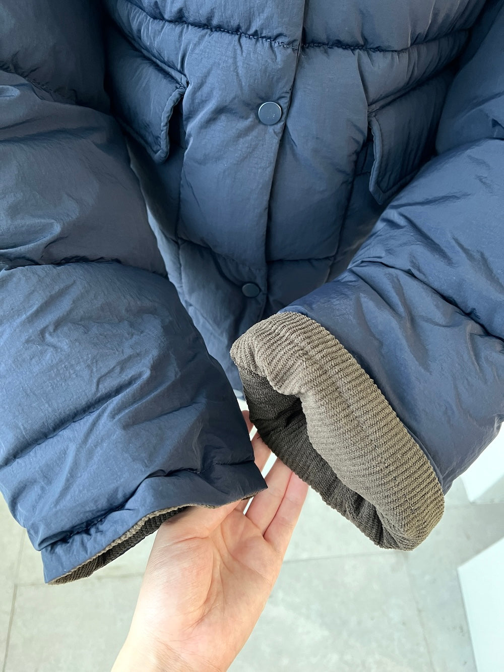 <SL2244601> バイカラーシンプルフェイクダウン