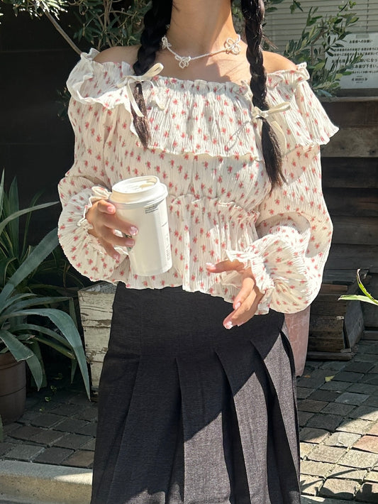 ※ラスト1点!!<SL2243651> volume flower blouse