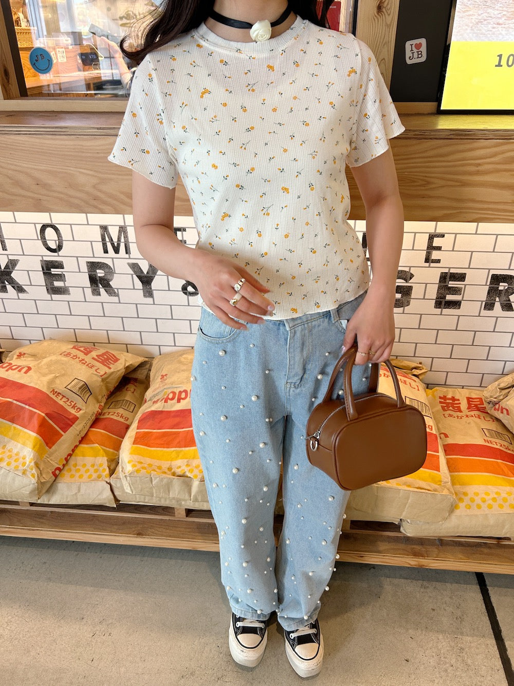 <SL2241627> flower thermal tee