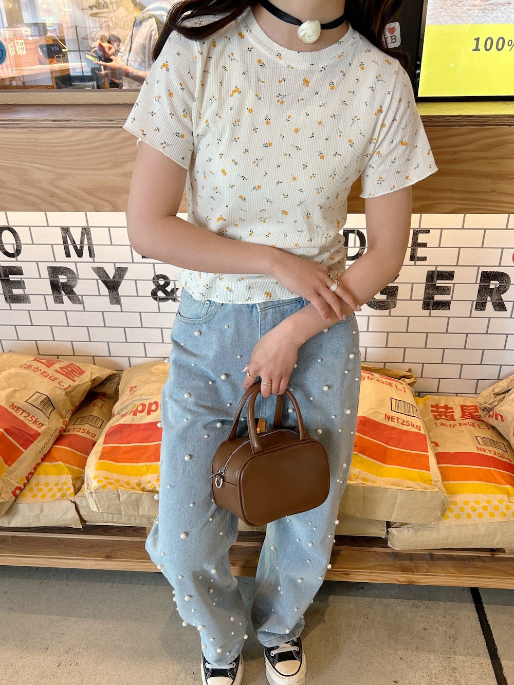 <SL2241627> flower thermal tee