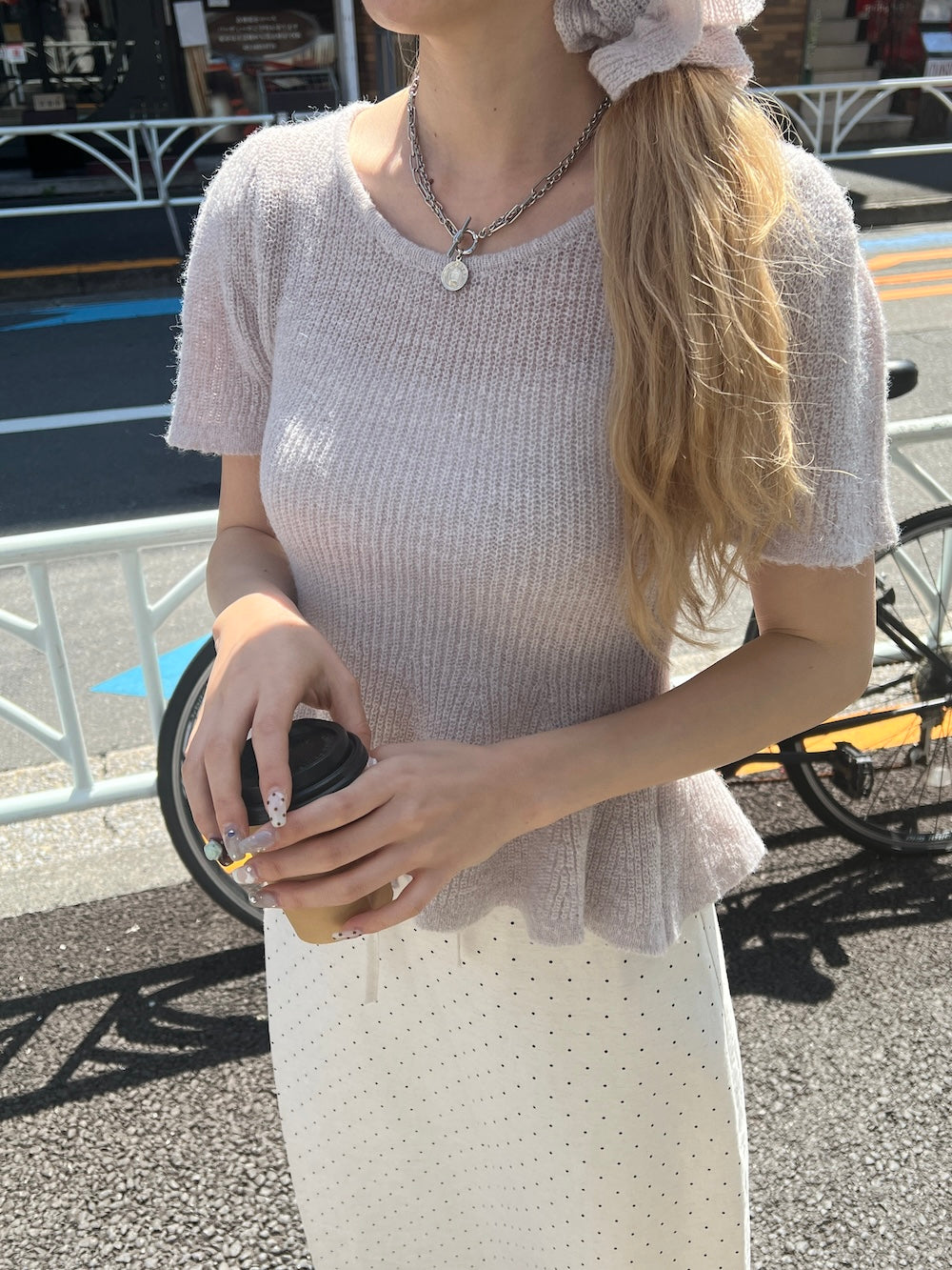<SL2252612> シュシュSETバレリーナニットトップス