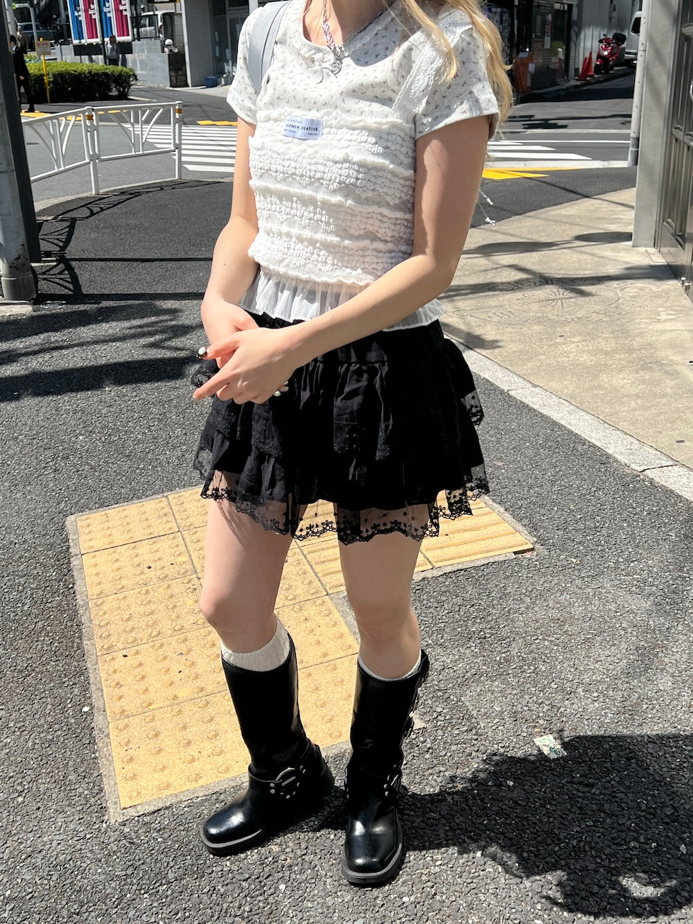 <SL2251644> レースフリルキャミソール