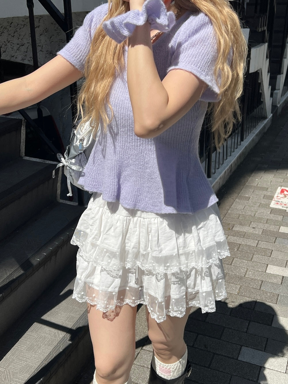 <SL2252612> シュシュSETバレリーナニットトップス