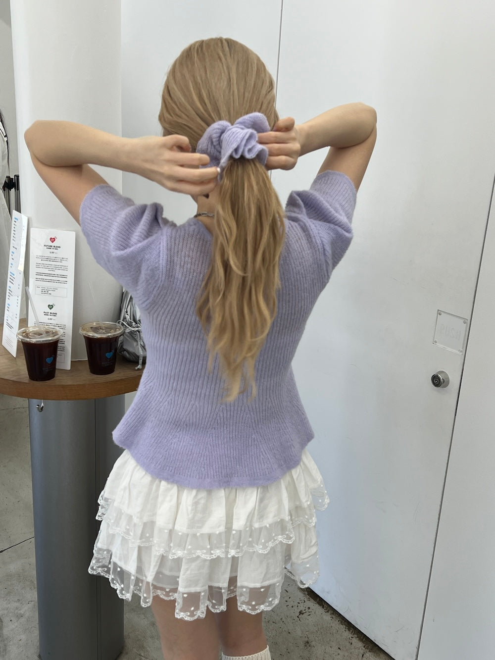 <SL2252612> シュシュSETバレリーナニットトップス