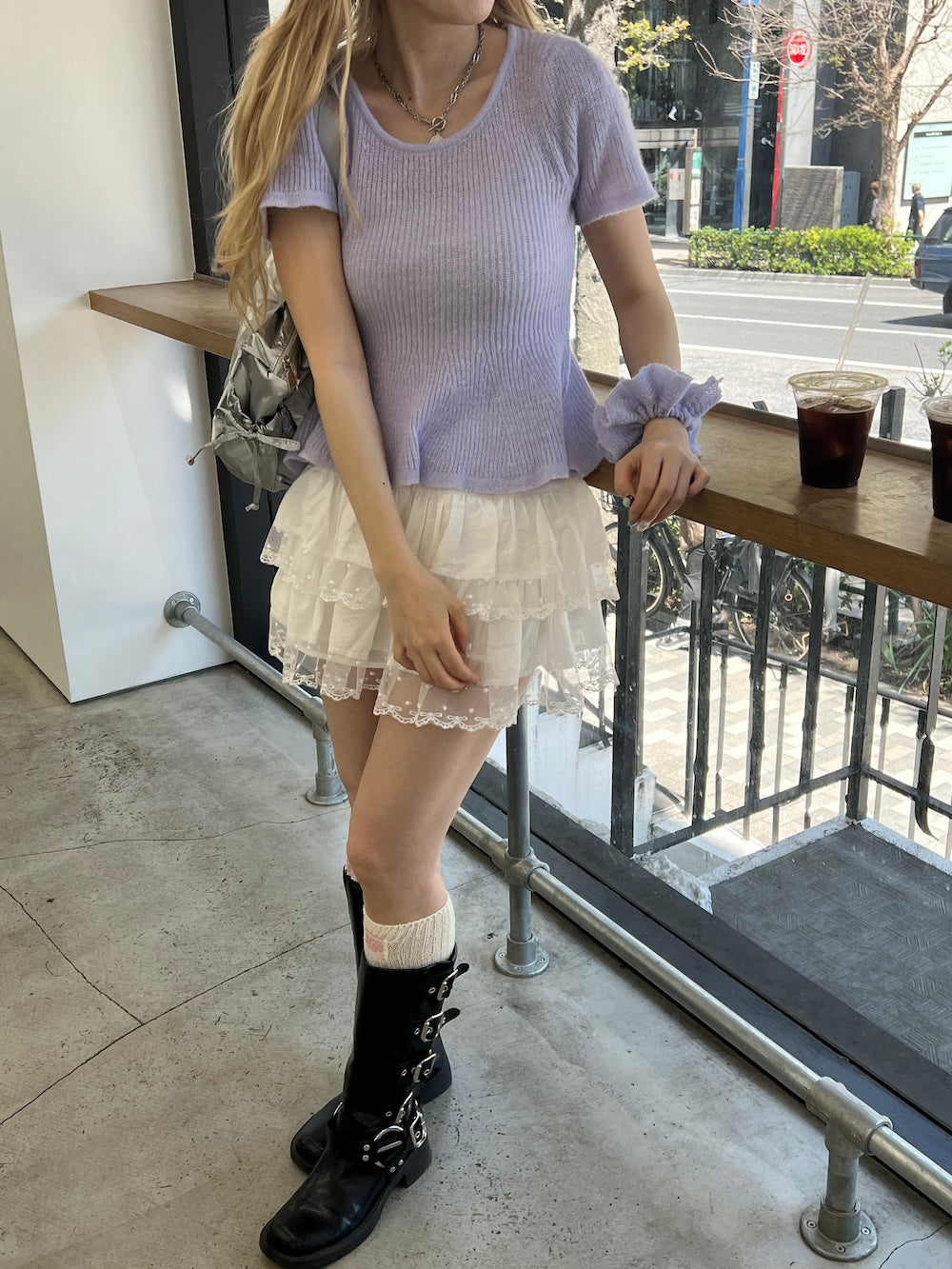 <SL2252612> シュシュSETバレリーナニットトップス