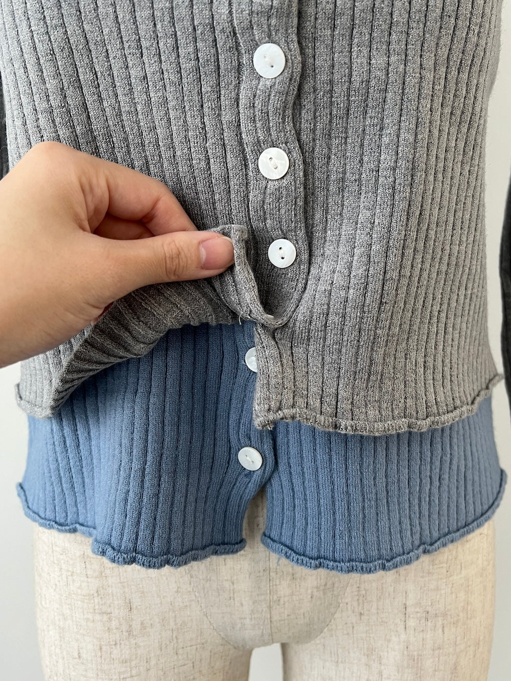 <IN2244708> バイカラードッキングトップス