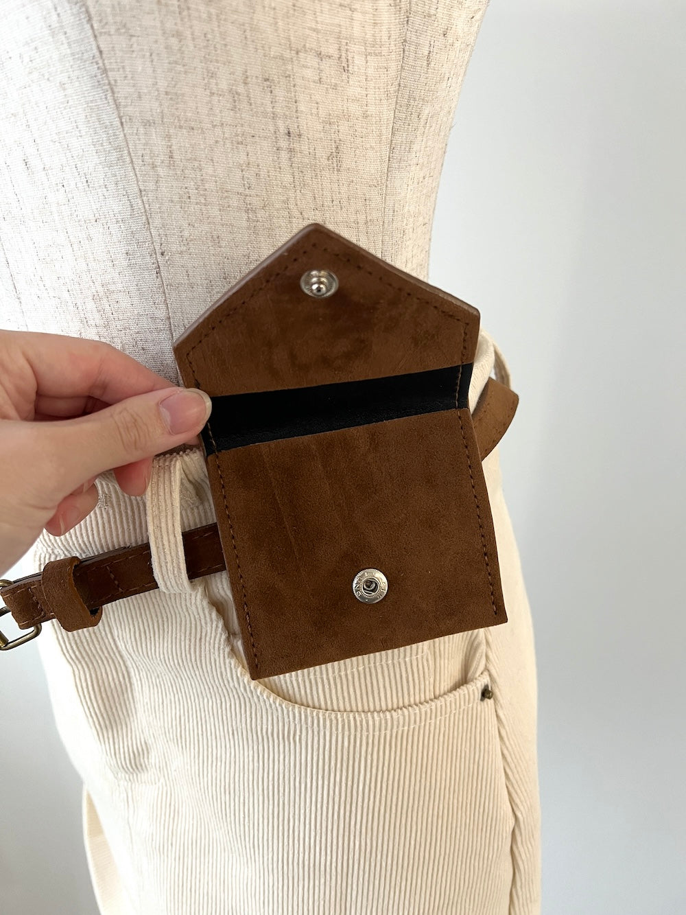 <SL2244606> フラップポーチSETコーデュロイ台形スカート