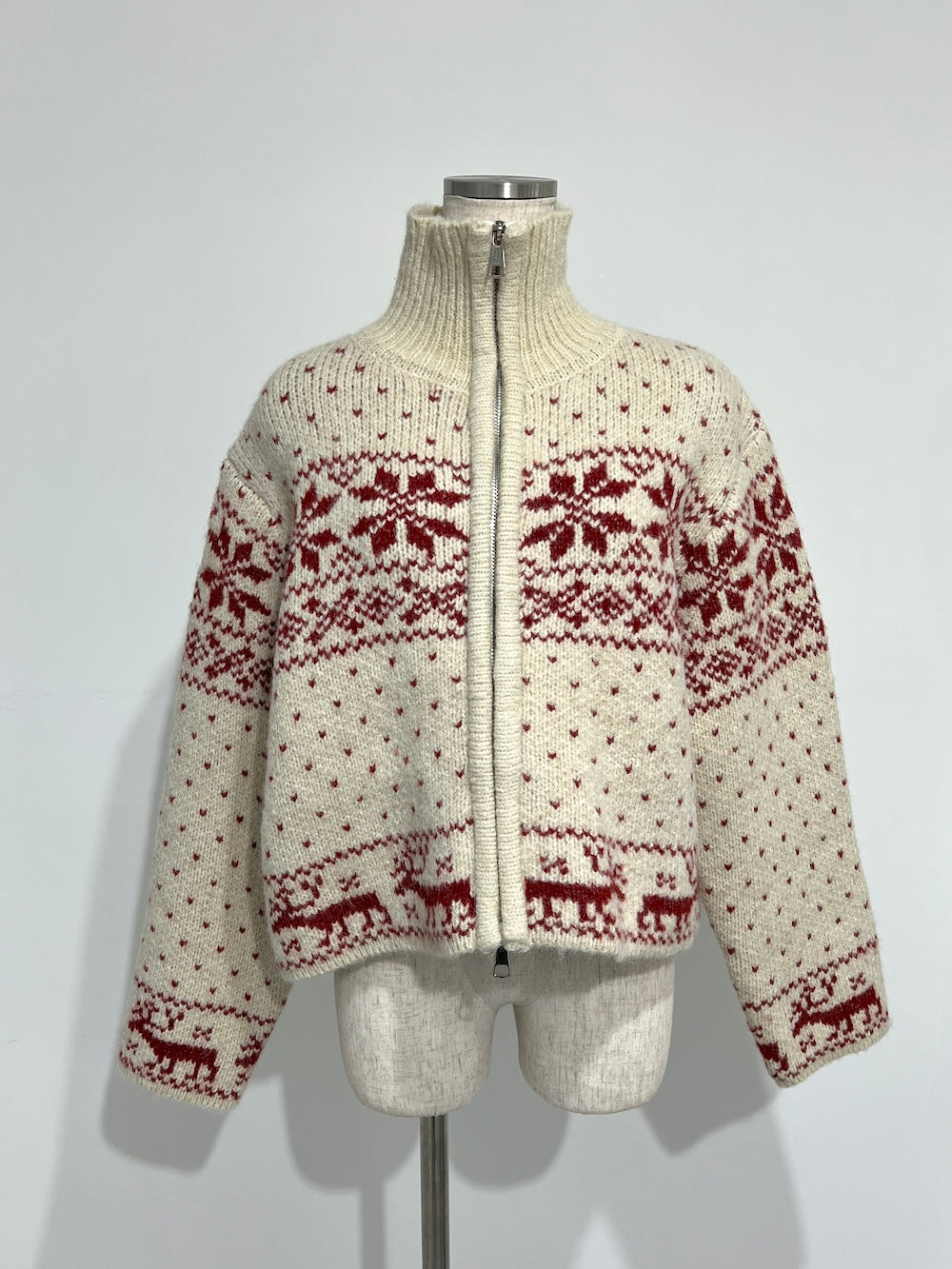 <SL2244610> ノルディックジップセーター