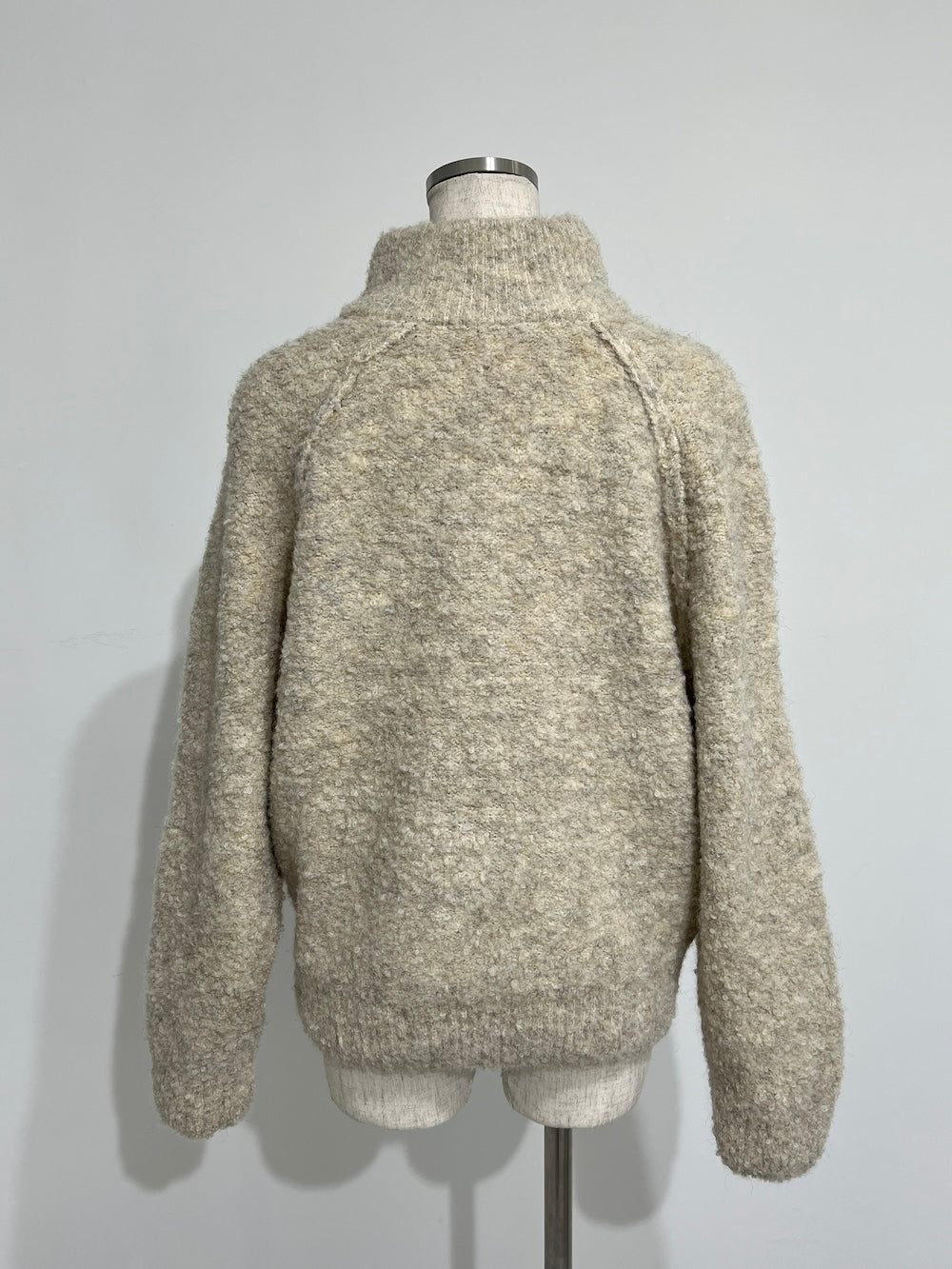 <SL2244613> ハーフジップもこもこBIGニット