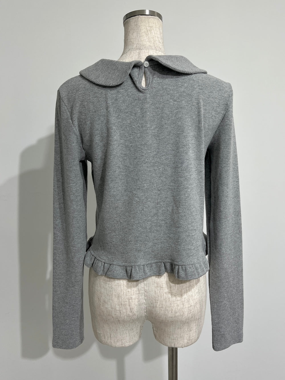 <SL2244644> ラウンドカラーフリルヘムブラウス