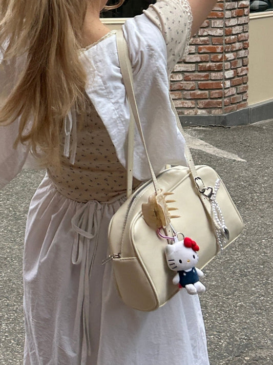 <SL1241605> フェイクレザーミニボストンバッグ