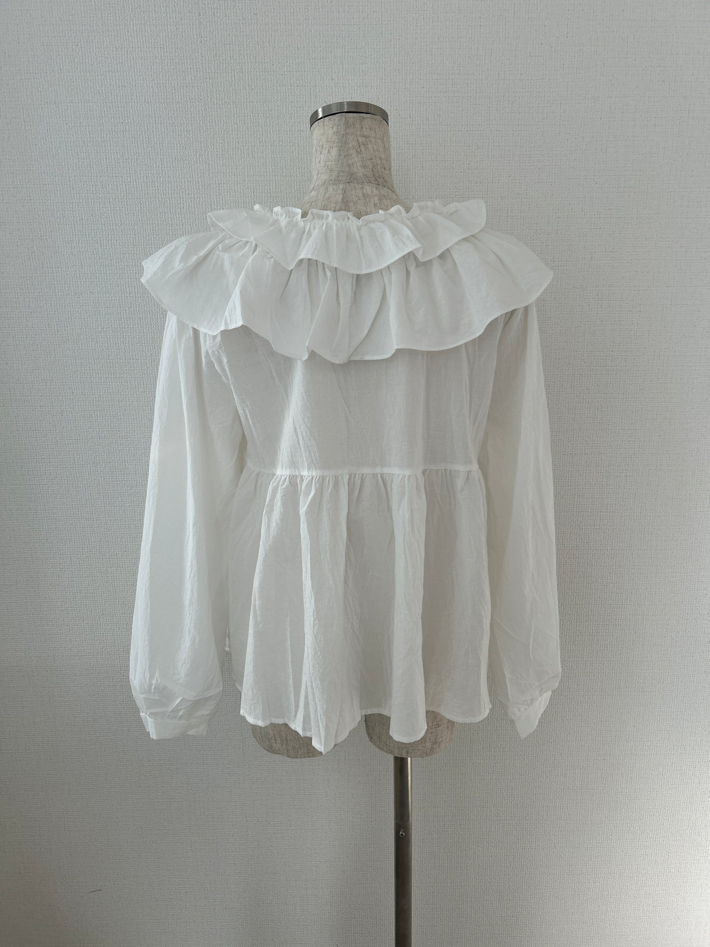 <SL2241624> double frill collar vintage blouse