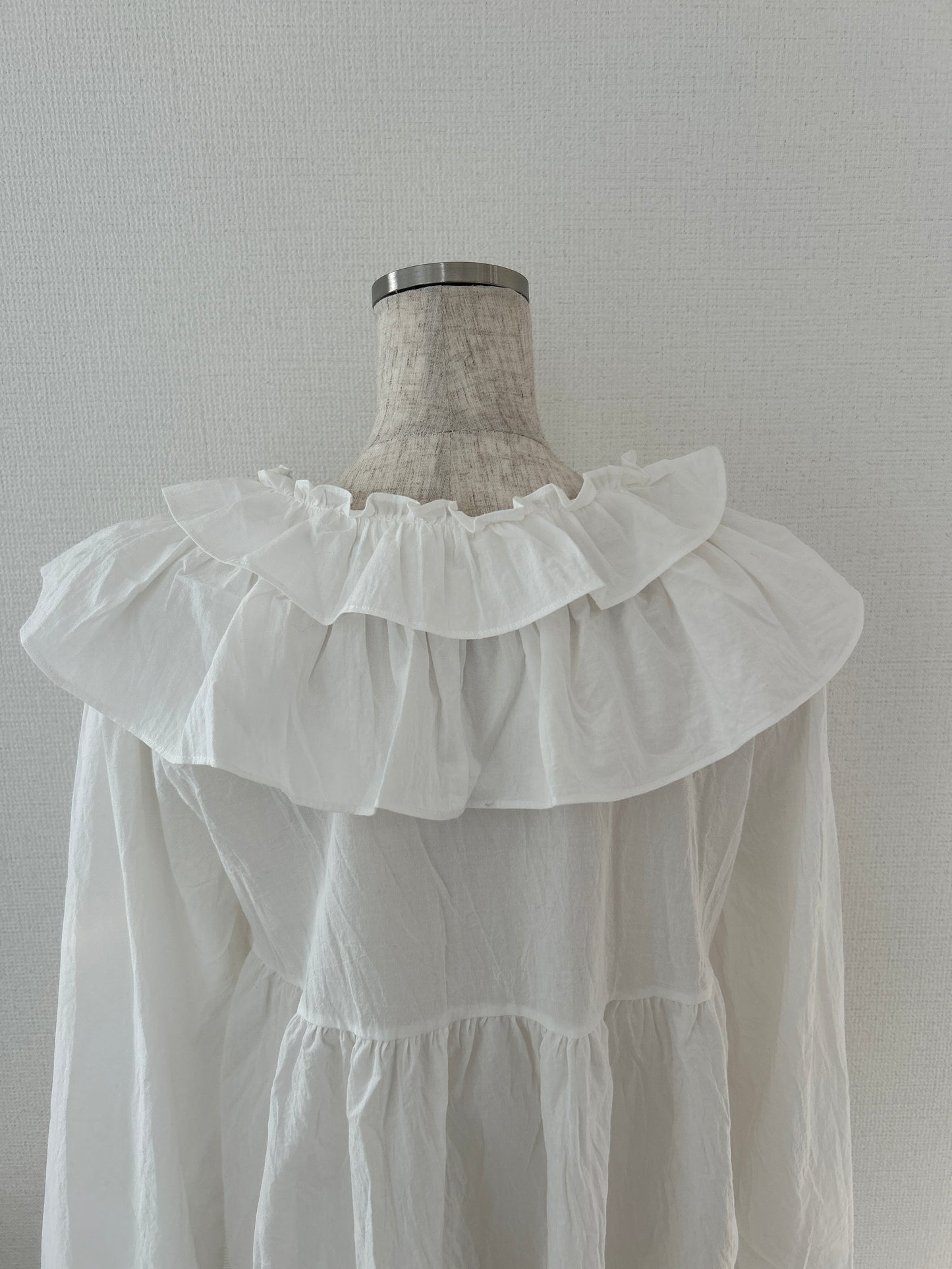 <SL2241624> double frill collar vintage blouse