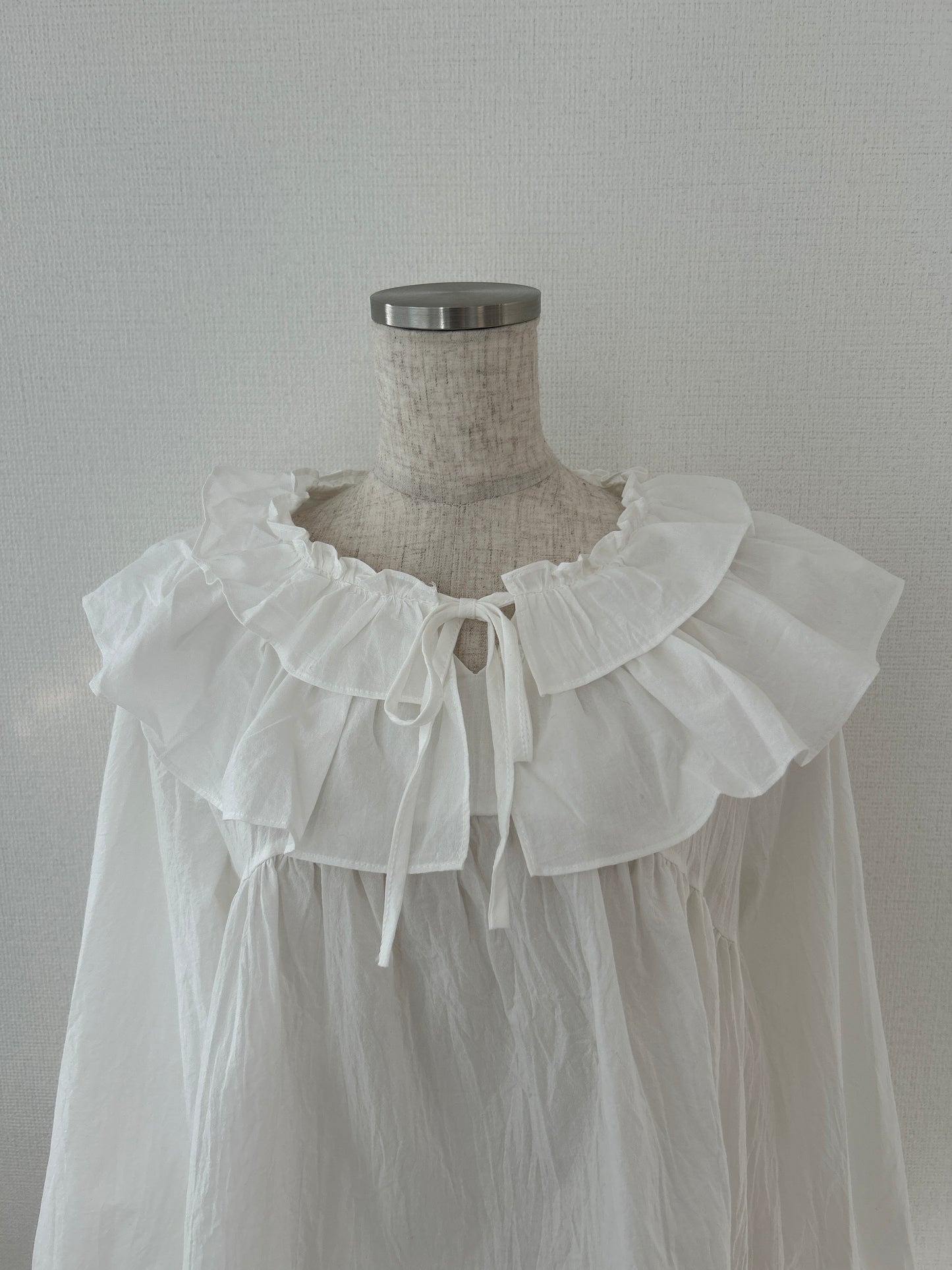 <SL2241624> double frill collar vintage blouse