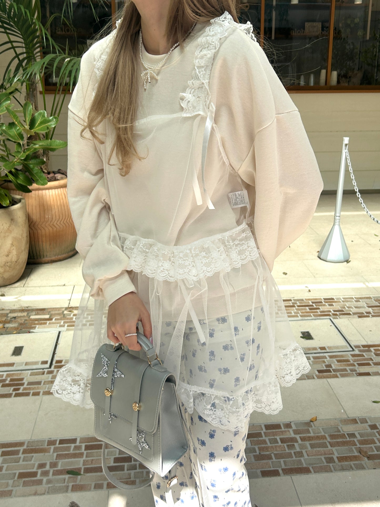 ※残りわずか! <SL2241604> ribbon point sweat