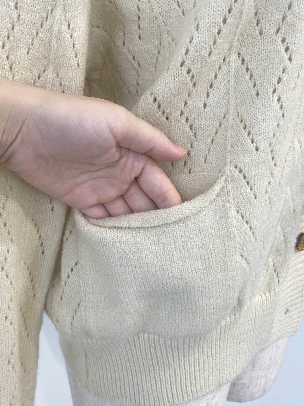 <SL2243641> romantic lace point cardigan