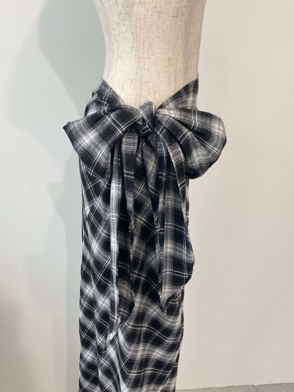 <SL2243625> 巻きスカート風チェックスカート