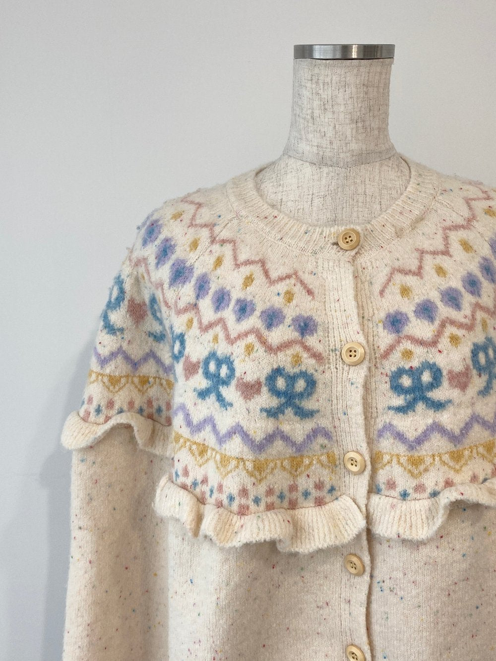 <SL2243639> lovely ribbon frill cardigan