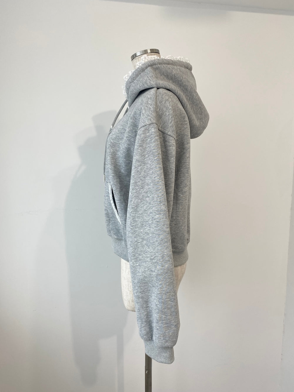 <SL2244669> 裏起毛リボンポイントフーディー