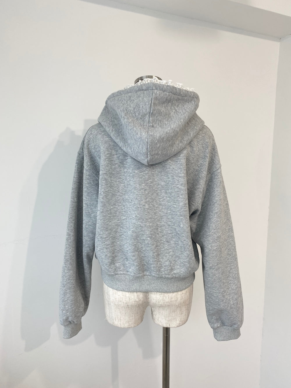 <SL2244669> 裏起毛リボンポイントフーディー