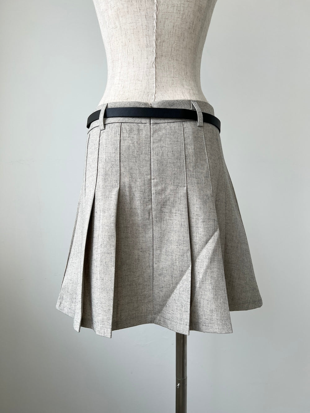 ※残り3点!!<SL2251610> ベルト付きプリーツミニスカート