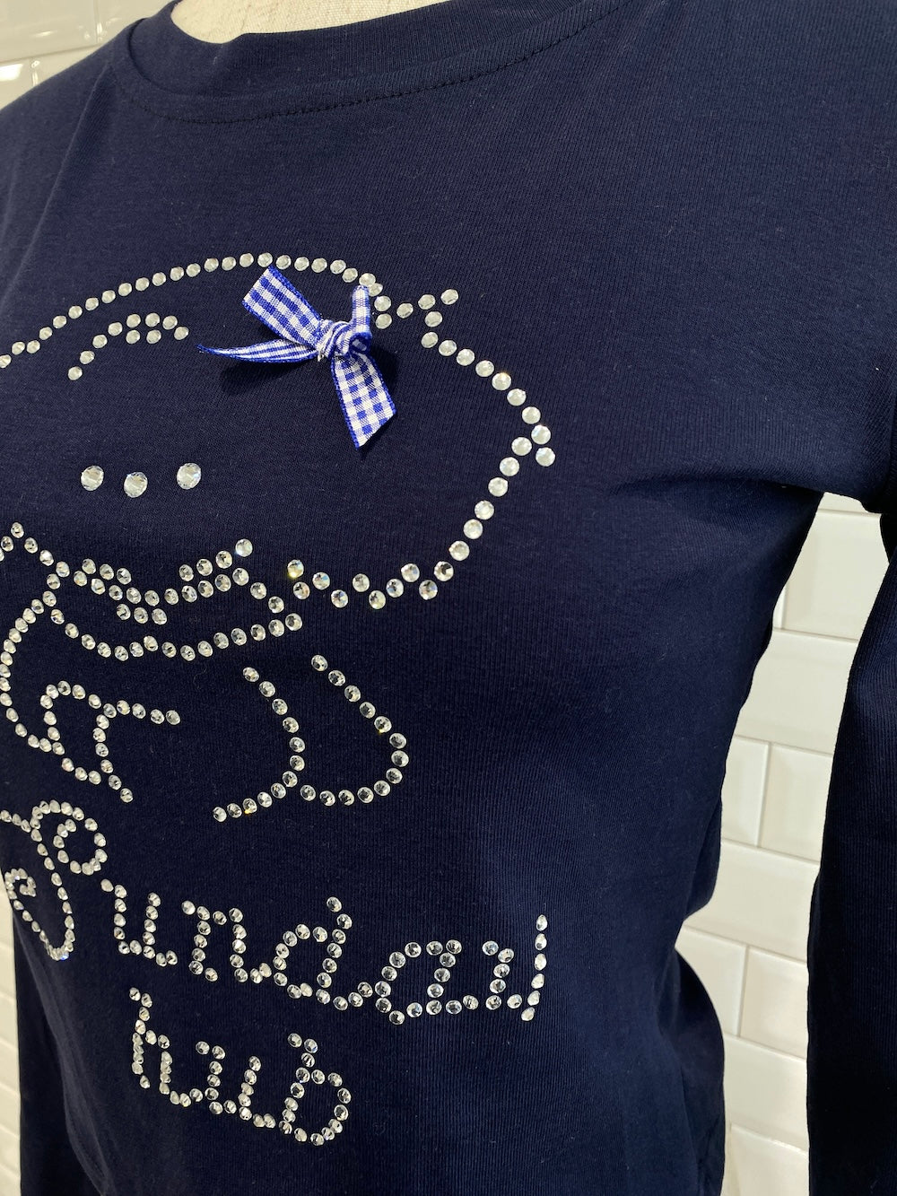 ※ラスト1点!<SL2251636> ラインストーンクロップドTシャツ