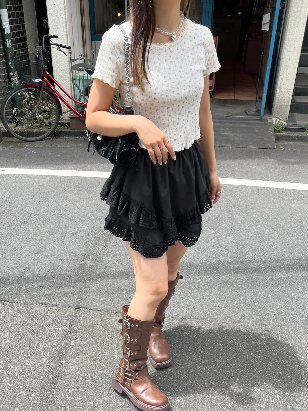 ※残りわずか!! <SL2242670> 小花柄メロウトップス