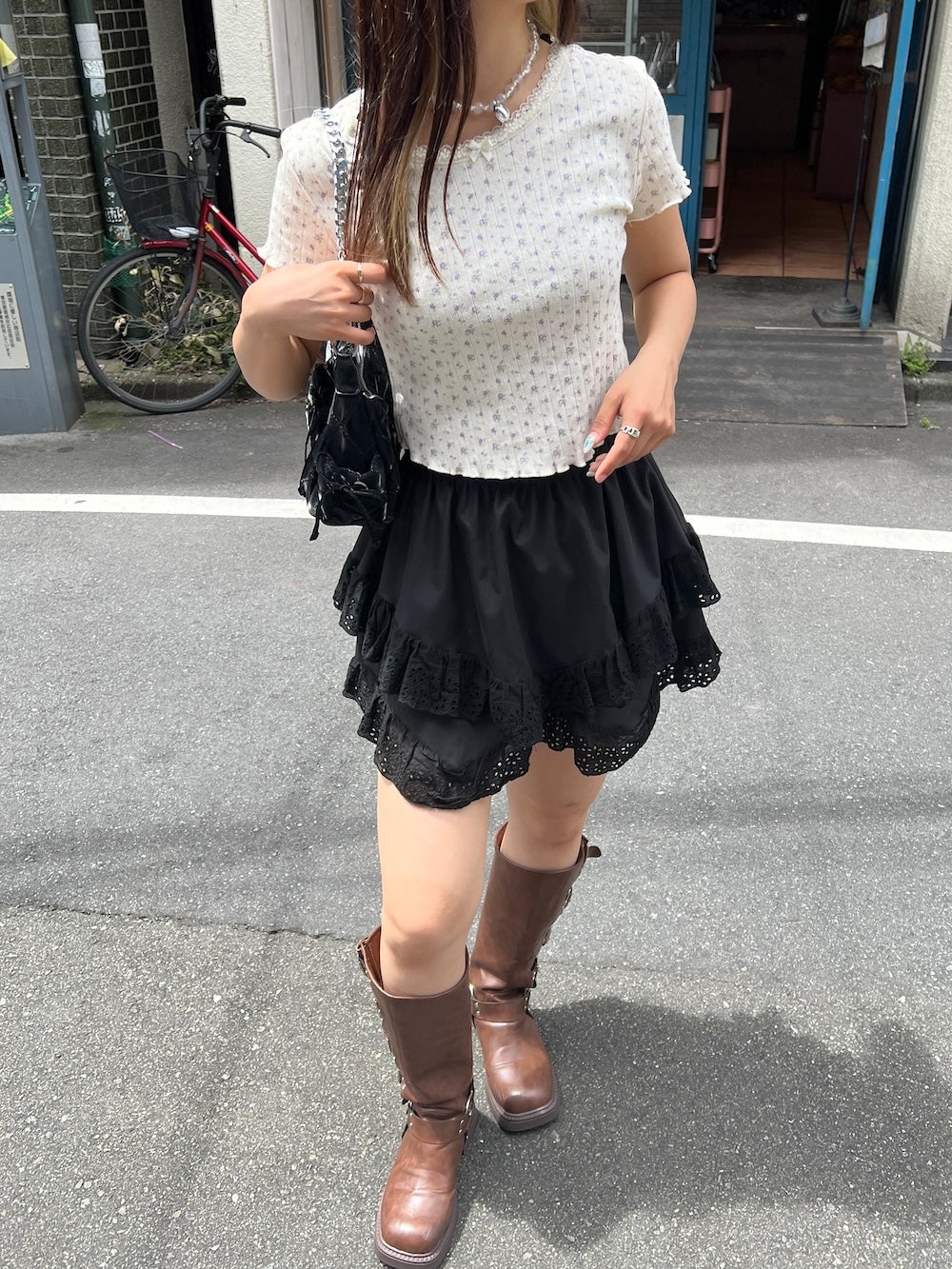 ※残りわずか!! <SL2242670> 小花柄メロウトップス