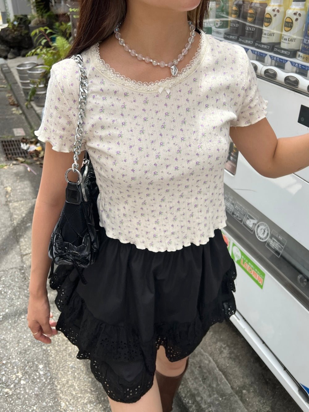 ※残りわずか!! <SL2242670> 小花柄メロウトップス