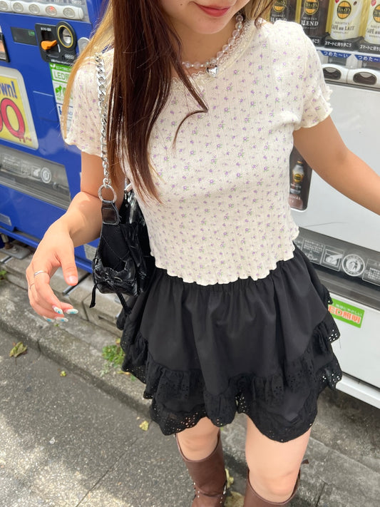 ※残りわずか!! <SL2242670> 小花柄メロウトップス
