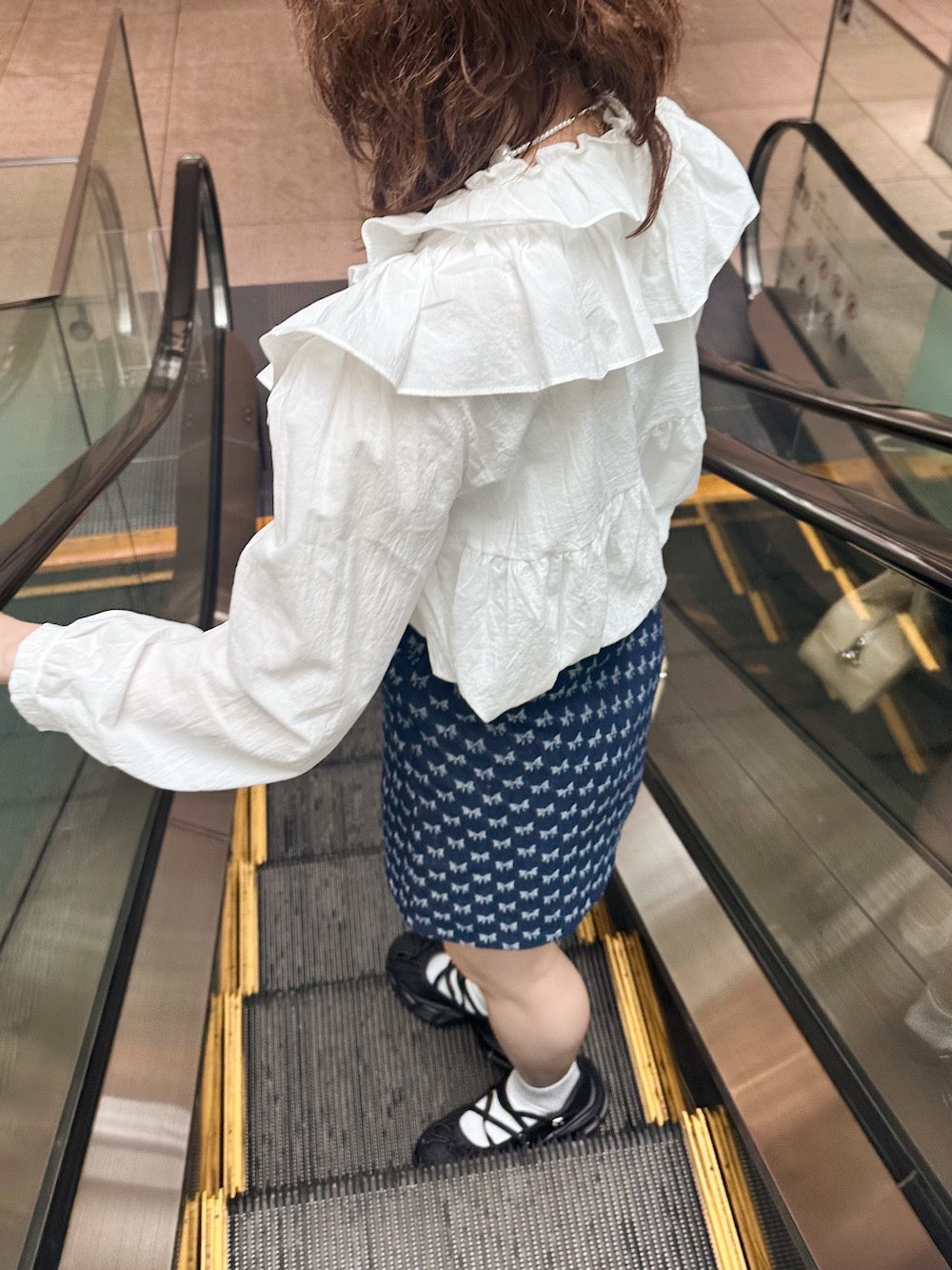 <SL2241624> double frill collar vintage blouse