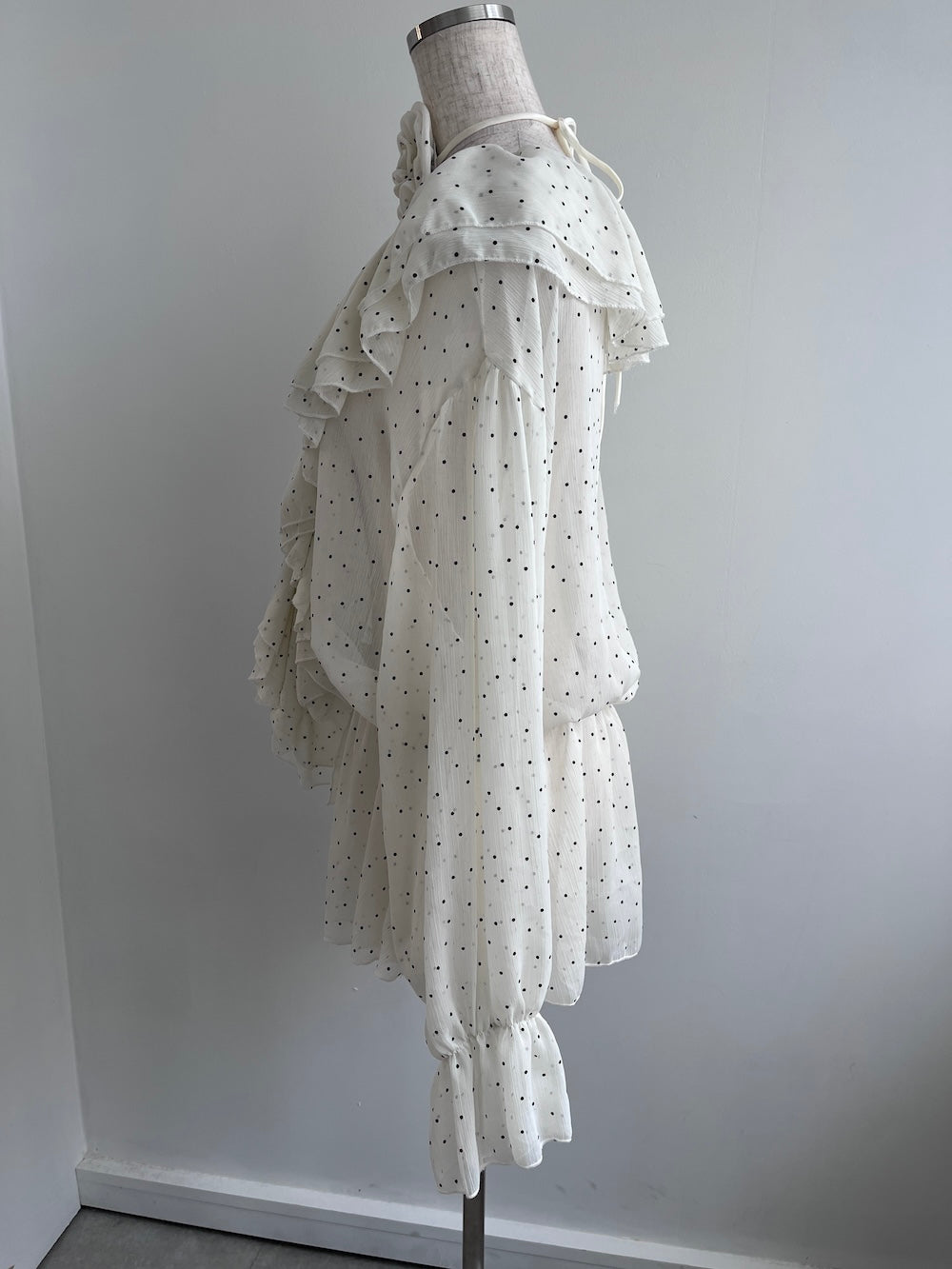 ※ラスト1点!<SL2251640> ドットシフォンローズチュニックブラウス