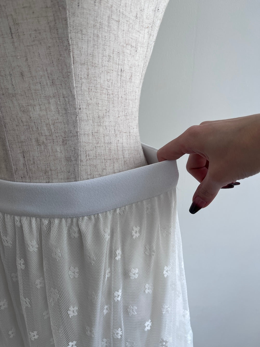 <SL2251611> フラワーボリュームシアースカート