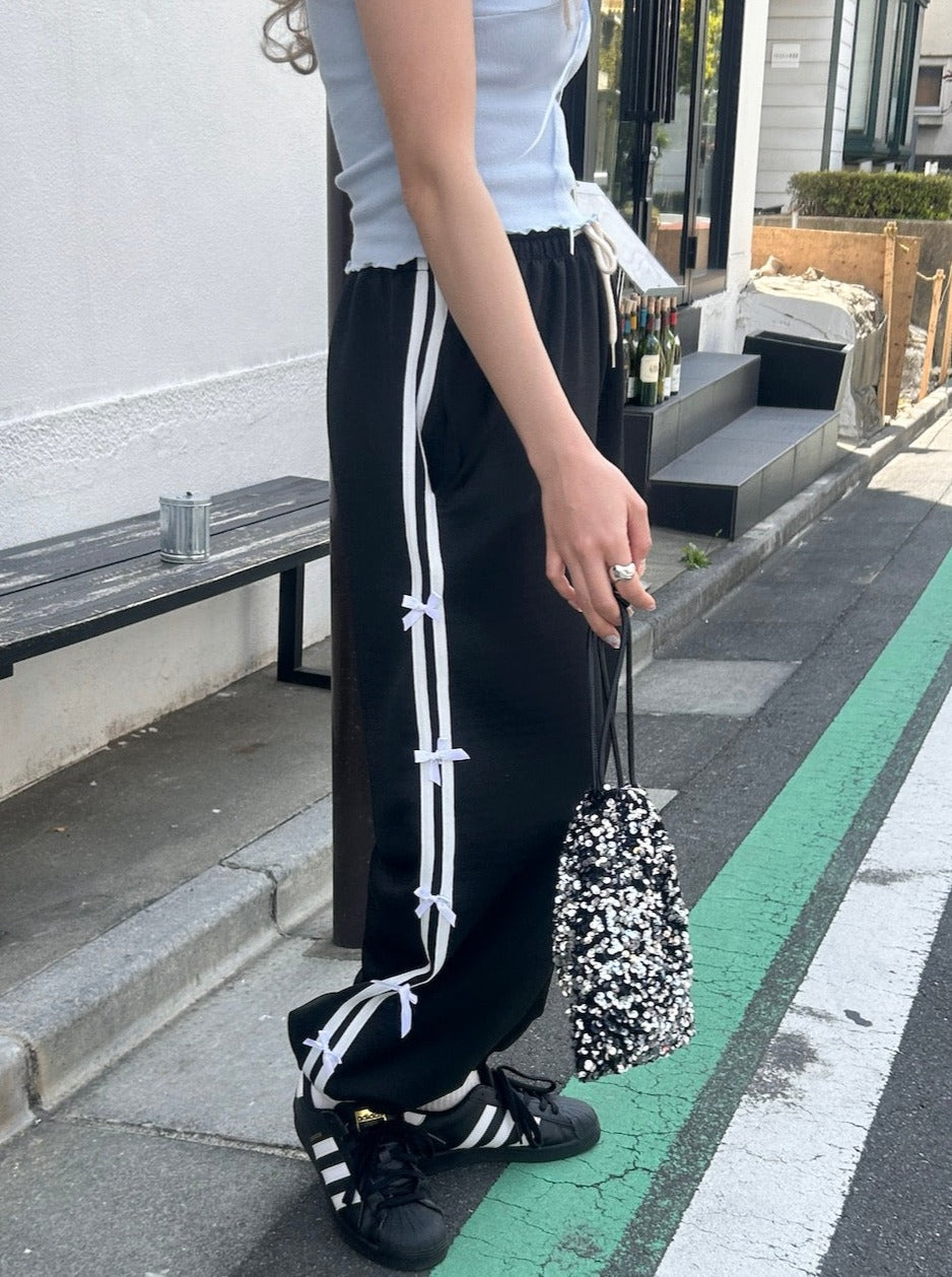 <SL2234623> リボンラインジョガーパンツ※動画あり
